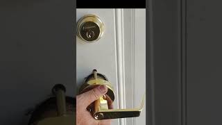 Proper Lever Lock Installation #shorts