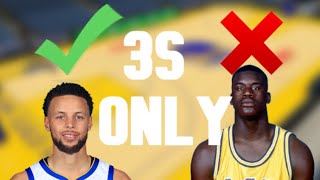 Can I win a game of NBA 2K20 while only shooting 3 pointers. 3s only challenge | Jo and Ty bro vids