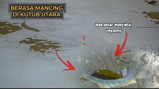 Ajaib..!!Sekali lempar Lsg Sikat - Serasa Mancing Di kutub Utara Banyak ikannya