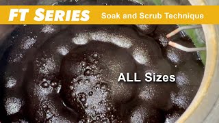 FT Series (all sizes), Soak and Scrub Technique.