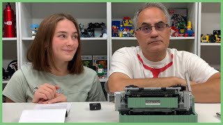 LEGO Typewriter - trying to read German ft @SarahJames