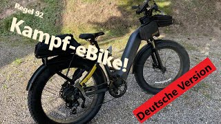 Das "Zombieland" eBike - waffenstarrend, aber legal! Crazybird CB 60 Extreme Modding.