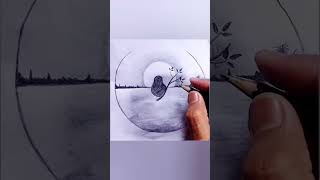 Easy moonlight night scenery drawing step by step #viral #art #artist #drawing #viralshort #viral