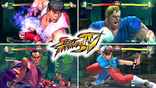 Street Fighter IV: All 72 Super Combos and Ultra Combos  / JPN Dub / 4K