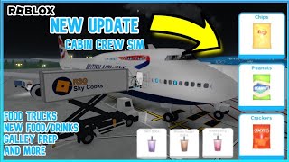 New Summer Update & Codes (New Food, Galley Preparing And Food Trucks) (Cabin Crew Sim) (Roblox)