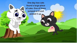 The Two Cats and a Monkey Story|English story|@readlistenandspeak