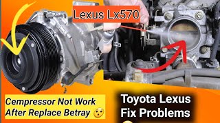 How To Lexus Lx570 AC Not Working |  Battery Remove After Not Work My Car Ac 🤔