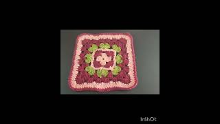 #crochet Quadrado de Crochê@milyartesanatoecroche6247