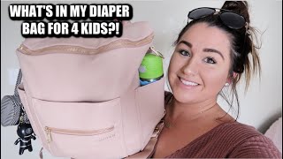 WHAT'S IN MY DIAPER BAG FOR 4 KIDS?! // FAWN DESIGN BLUSH PINK