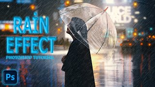 Realistic Rain Effect | Photoshop Tutorial #shorts #shortsvideo