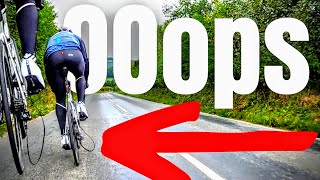 EXPLOSIVE CYCLING SPRINT... That was CLOSE!! #Shorts