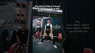 573lbs 2023 v 2024 #powerlifting #deadlift #sumodeadlift #conventionaldeadlift #gym #avancus #shorts