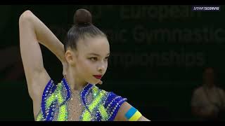 Kseniia Solomon Junior Clubs Qual 28,600 - European Championships Budapest 2024