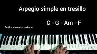 arpegio simple en tresillo 🎧🎶🎼🎹