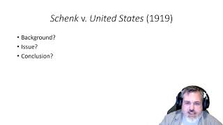 POLS 3321: Schenk v. US