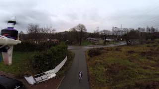 Q450 Quadcopter - Flip Of Death Crash Caused By Rain