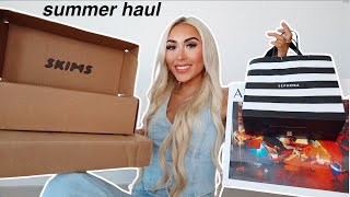 *huge* summer shopping haul 🩵 | SKIMS, Sephora, Talisa Box, & more!