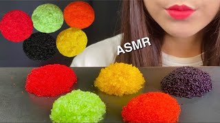 ASMR FIVE TOBIKO EGGS FISH ROES 다섯가지 날치알 Telur ikan terbang Trứng cá bay ไข่ปลาบิน 鱼卵 मछली के अंडे