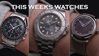 This Weeks Watches - Rolex Yachmaster, Omega Speedmaster, Ming 17.09, Omega's & More [Episode 64]