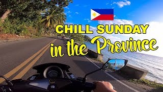 CHILL SUNDAY IN THE PROVINCE OF PHILIPPINES | Motovlog | Travelvlog Philippines (Day 2 of 2)