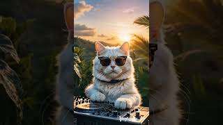 Cute cat playing DJ box #shortvideo #animal #cat