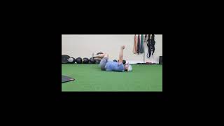 Supine upper/lower separation drills for golf and baseball