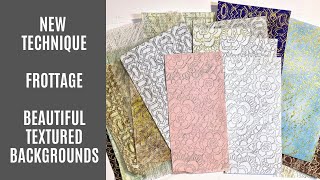 🤎 New Technique - Fun & Easy & Beautiful Textured Frottage Backgrounds 🤎