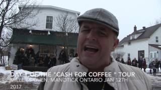 Justin Trudeau Launches Cross Canada "Cash for Coffee tour" MANTIC DAY 1