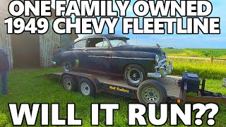 ONE Family Owned 1949 Chevy Fleetline! | Will It Run Again After 54 Years Off the Road??