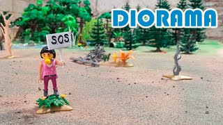 Diorama PLAYMOBIL "S.O.S" - CLICKÀNIA 2022, Montblanc, Tarragona, Spain