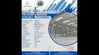 21000SQ FT HIGHEST RETURN PAYING PRE-LEASED WAREHOUSE AVAILABLE FOR INVESTMENT IN BHIWANDI