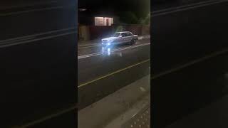 E30 325i spins while there's rain