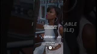 UNAVAILABLE - DAVIDO ft Musa Keys #shorts  #davido  #music #short  #9jamusic #unavailable #timeless