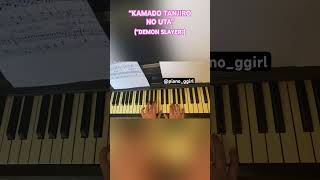 “Kamado Tanjiro no Uta” | from “DEMON SLAYER”. Piano Cover. #shorts