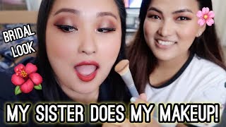 Beautiful Glam Bridal Makeup | Nepali Makeup | My Sister Does My Makeup! - Day #129