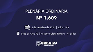 Sessão Plenária Ordinária  Nº 1.609