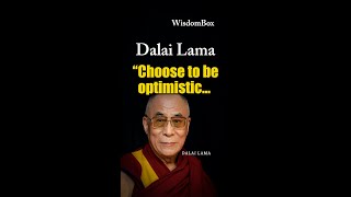 DALAI LAMA PT1 "Choose to be optimistic... #shorts