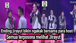 Tingkah kocak Dede jirayut bersama para host di kongser ulang tahun lesti