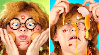 EXTREME MAKEOVER for the NERD! SECRET HACKS to Become POPULAR! 🔥😎