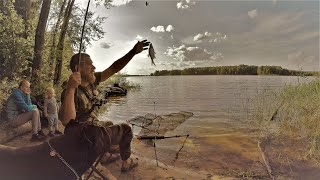 Большая Рыбалка Всей Семьёй и Трое Суток на Диком Берегу! Там где Чудища живут.Часть 1.