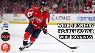 Week 4 Fantasy Hockey Waiver Wire Rankings I SGPN Fantasy Hockey Podcast