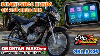 ODBSTAR MS80 - DIAGNOSTICO HONDA CG 150 2010 MIX