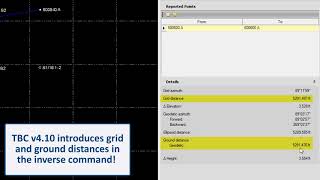 Cadastral - Ground Scale Factor and Ground Distances in TBC v4.10