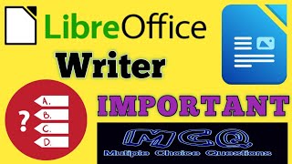 LIBRE OFFICE WRITER || IMPORTANT MCQS WITH PRACTICAL || #olevel#nielit#ittools