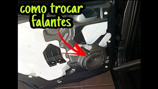 como trocar auto falante da porta do fiesta