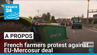 French farmers protest against EU-Mercosur deal • FRANCE 24 English