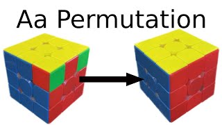 How To Do The Aa Permutation On A Rubik's Cube