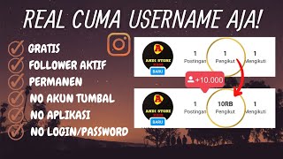 ASLI 1x KLIK 770 Followers Gratis!🔥Cara Menambah Followers Instagram Gratis Indonesia Aktif Terbaru