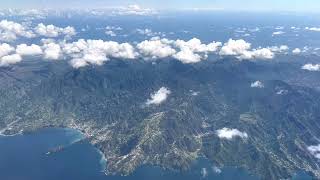 An aerial view of La Soufrière  St.Vincent & the Grenadines.