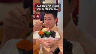 MAKAN TELUR IKAN INI PUNYA BANYAK WARNA ⁉️ #food #kulinerjason #makananunik #shorts